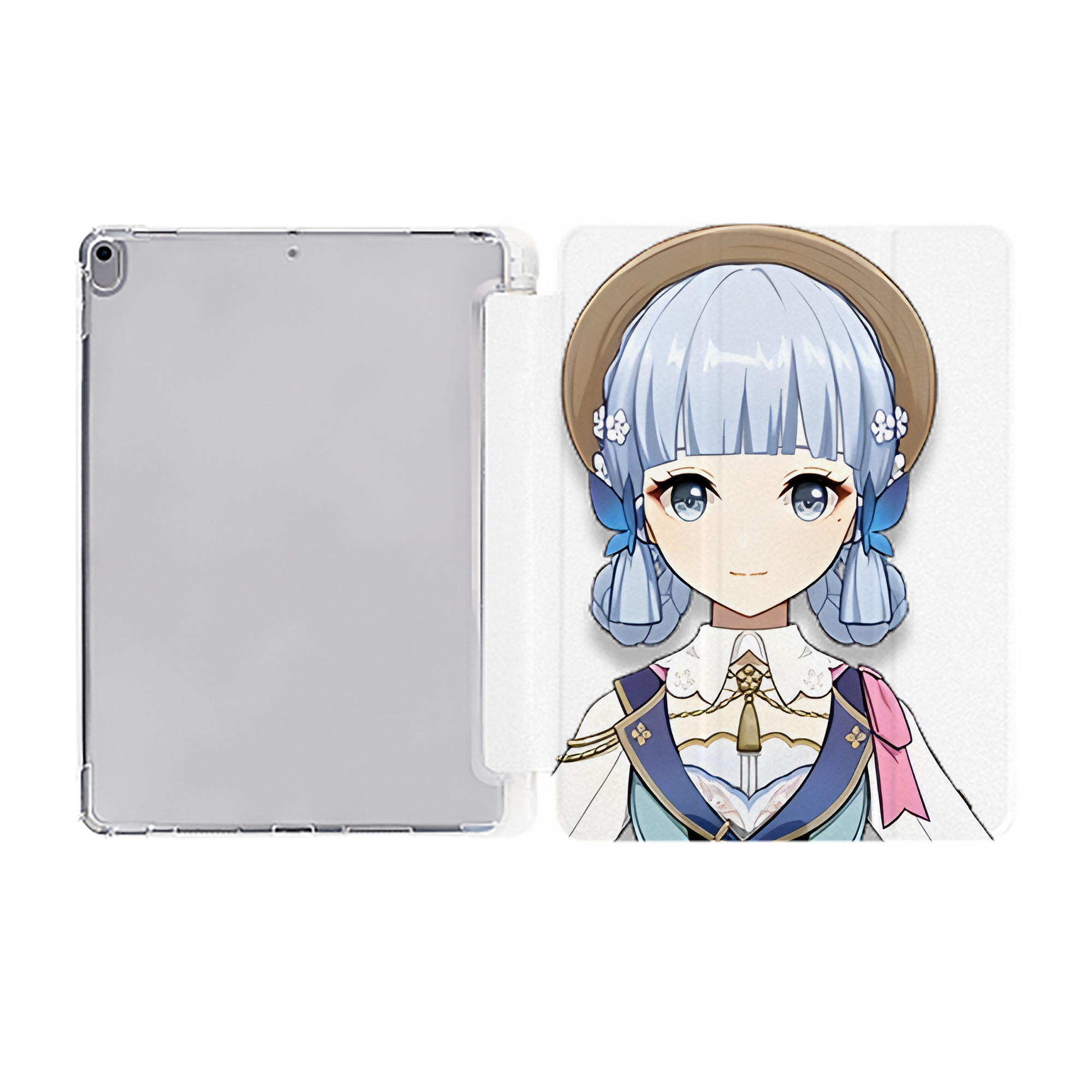 げんし神 神里綾華 神宮寺レン genshin Kamimiya Ren IPad ケース ペン収納付き 三つ折りスタンド PUレザー×シリコン 対応機種9.5/10.5/10.9インチ